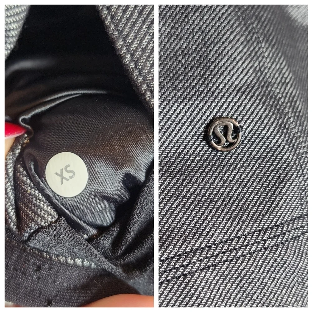 Lululemon Cocoon Car Coat. Grey‎ black. size XS.